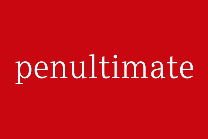 Fancy Word Penultimate