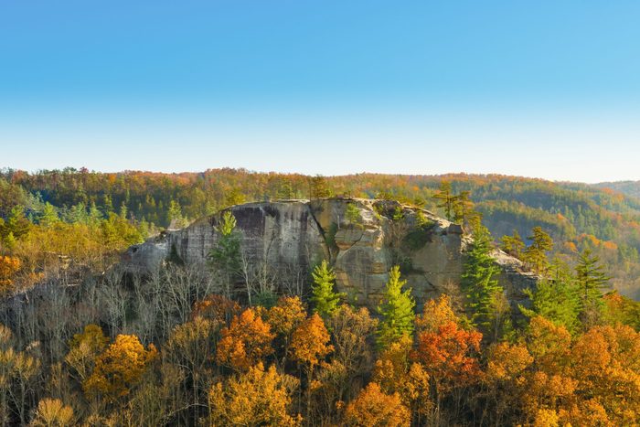 Half Moon Rock at Red River Gorge Kentucky.
