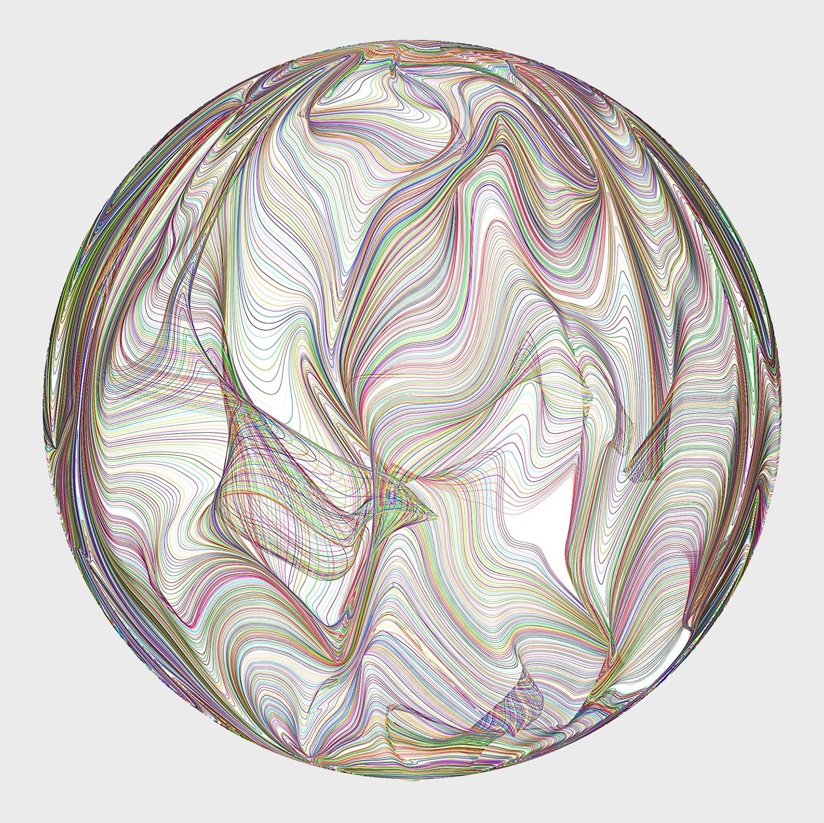 Bgraamiens Puzzle-Flowing Rainbow Lines