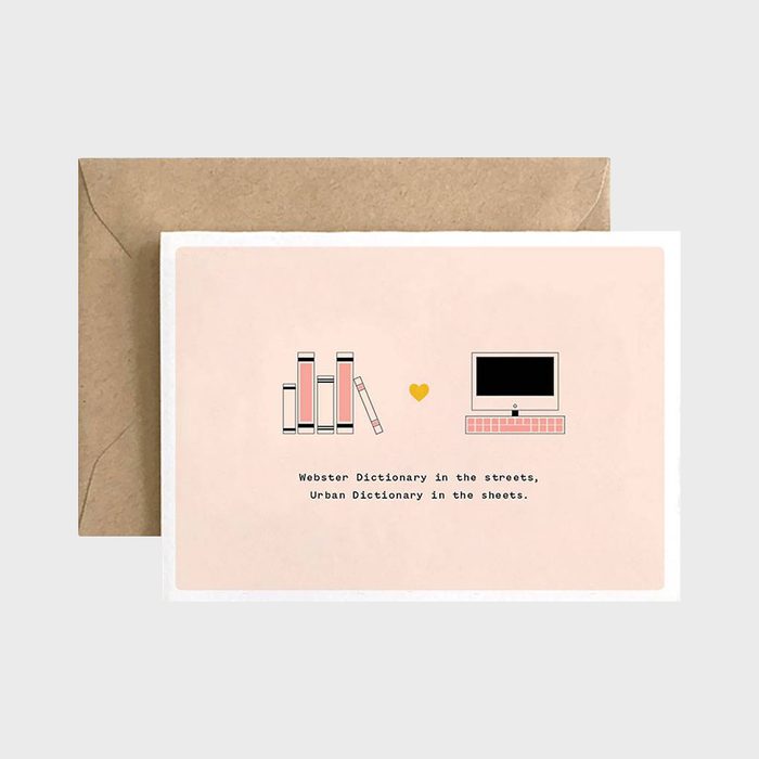 Webster Dictionary In The Streets Urban Dictionary In The Sheets Card