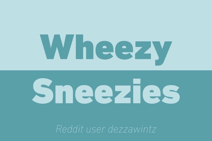 wheezy sneezies walkie talkie reddit