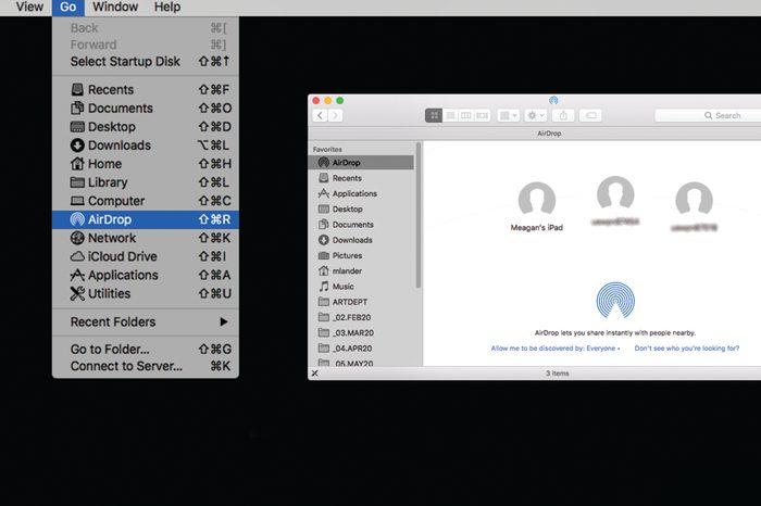 airdrop mac laptop tricks