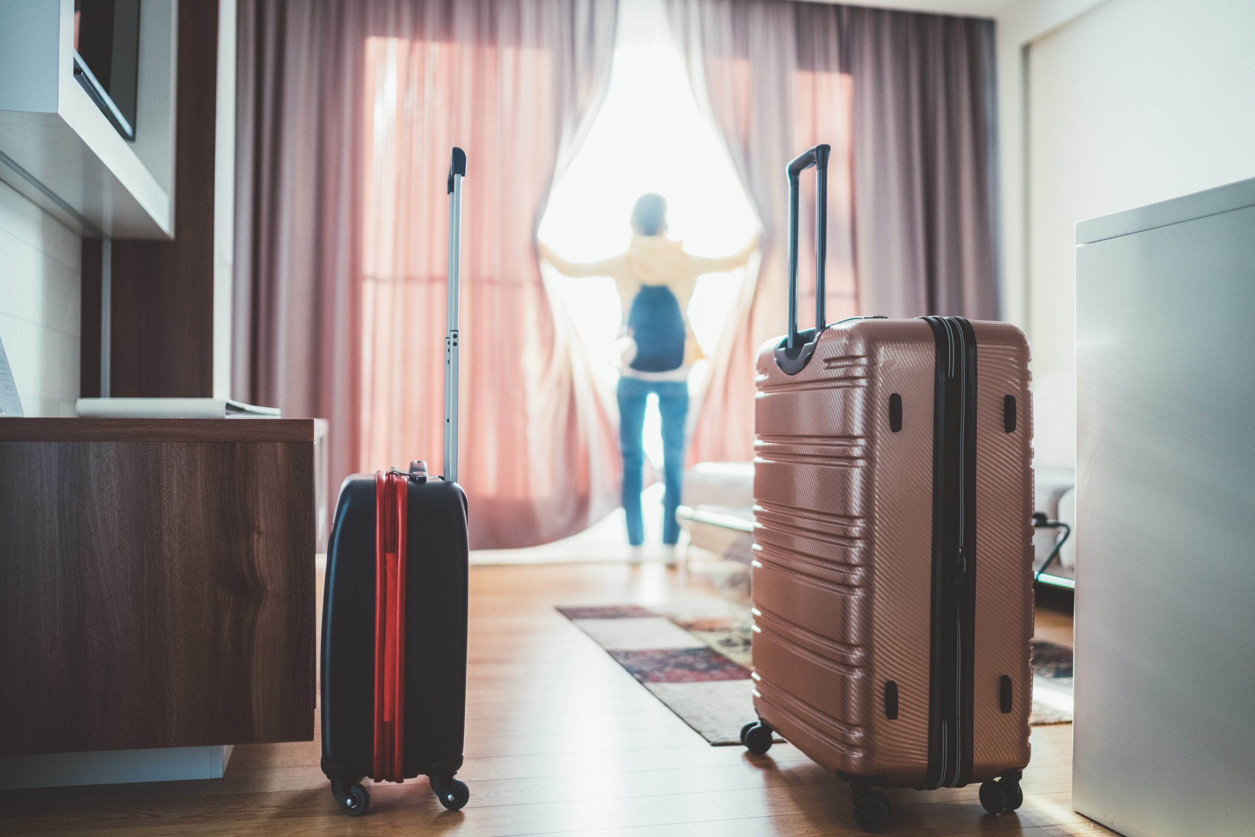 hotel luggage room dirty