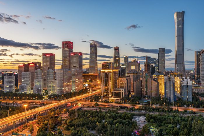 beijing china skyline