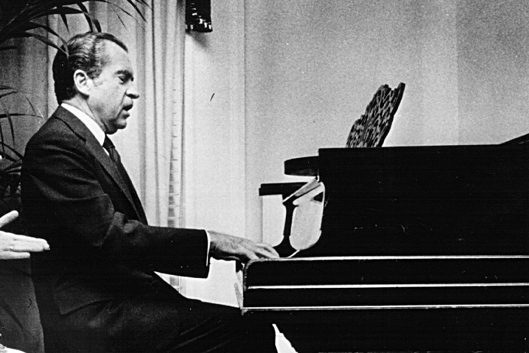 nixon playing piano