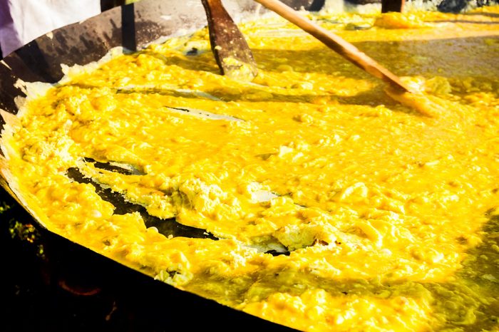 scrambled egg festival bosnia spring