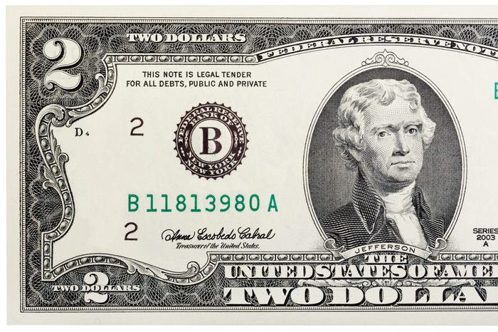 two dollar bill