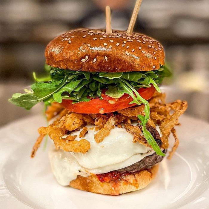 Burger From Tops Diner Via Instagram