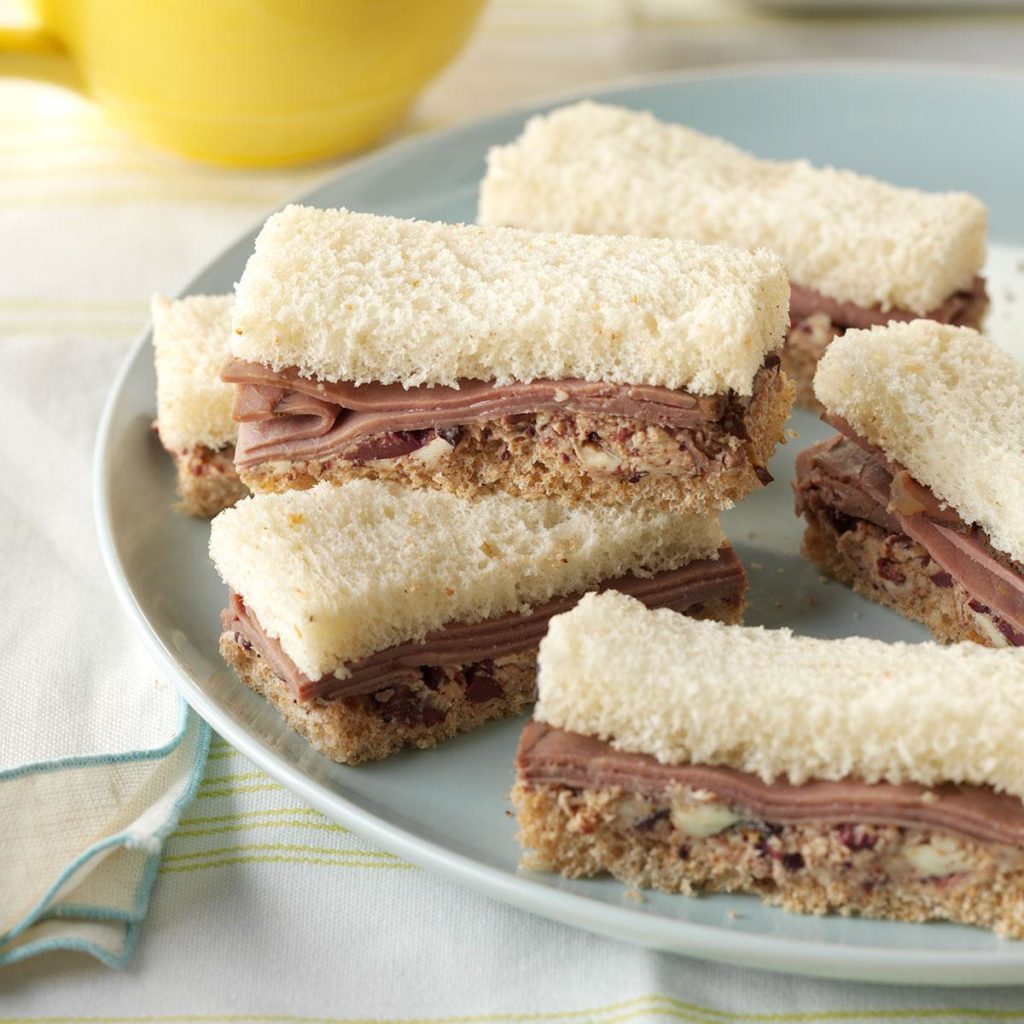 roast beef finger sandwiches