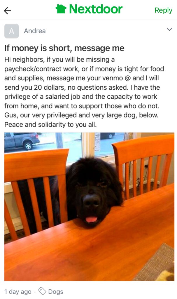 uplifting stories neighbors coronavirus nextdoor