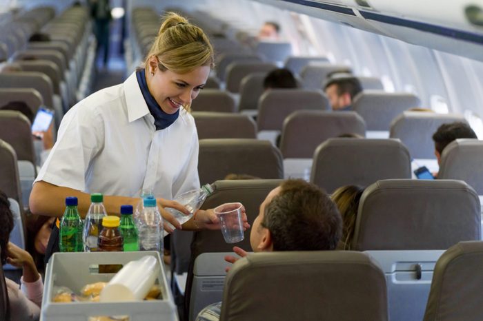 airplane food and drinks