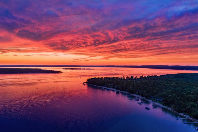 Flag Point, Higgins Lake Fiery Sunset