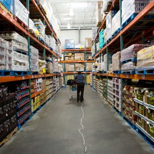 Man Shopping at Costco