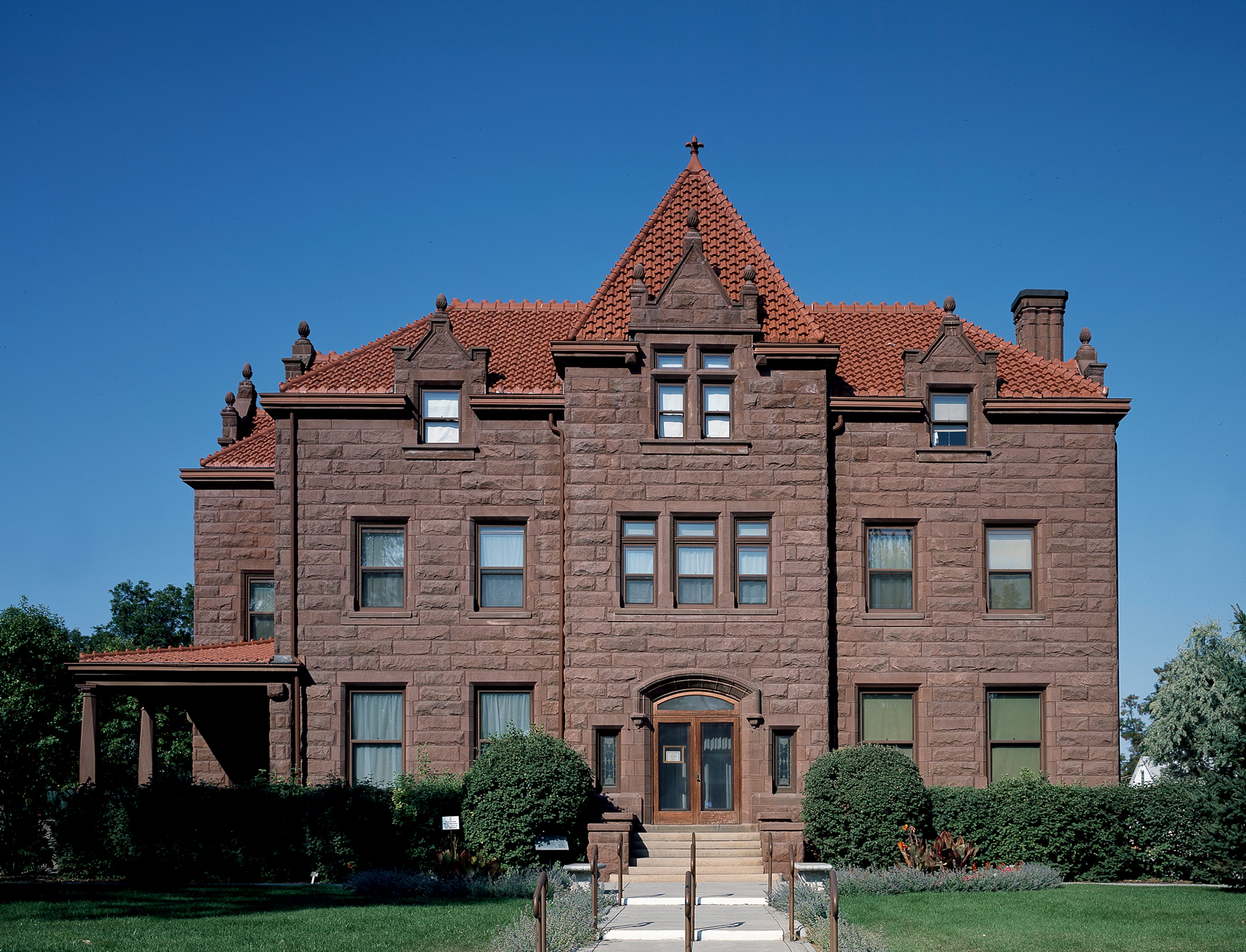 Red sandstone Moss Mansion, Billings, Montana