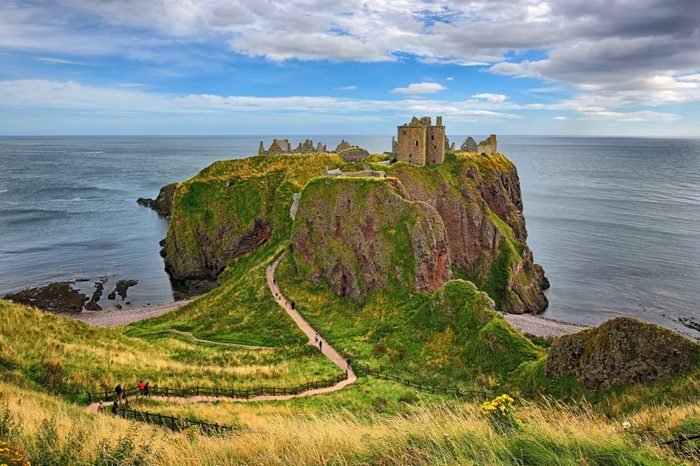 Medieval fortress Dunnottar Castle (Aberdeenshire, Scotland)