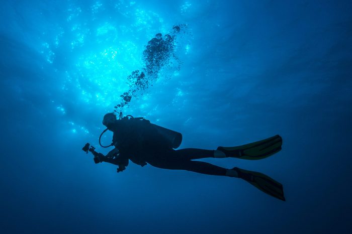 Female Diver - Palau, Micronesia