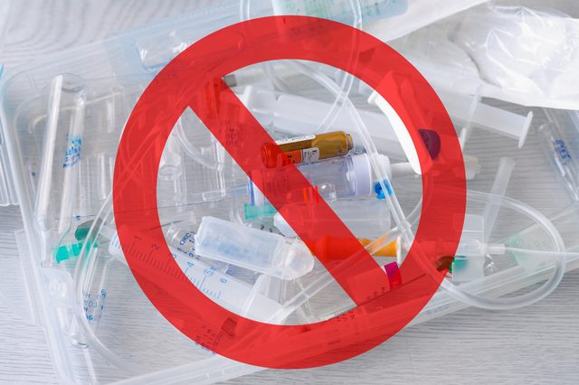 medical supplies garbage hazard dangerous