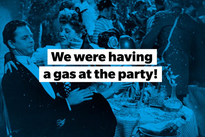 slang words a gas at the party