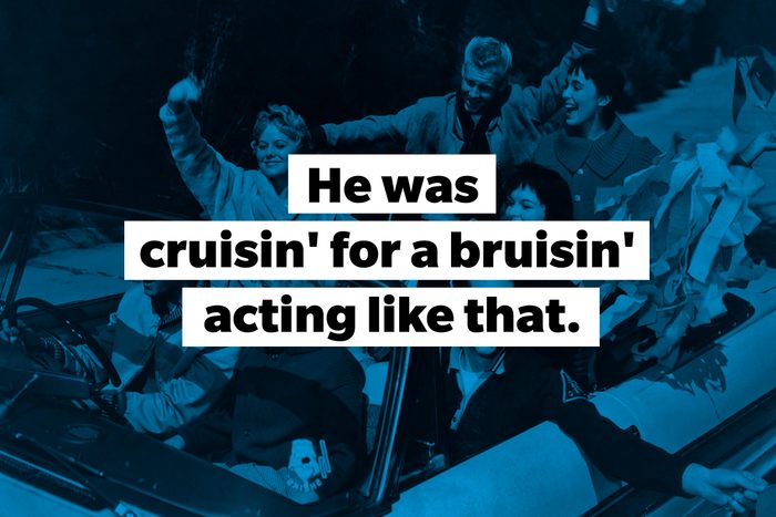 slang words cruisin' for a bruisin'