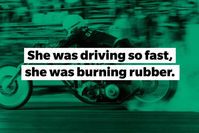 burning rubber slang words