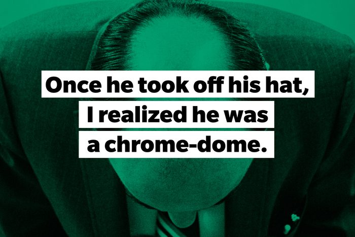 slang words Chrome-dome