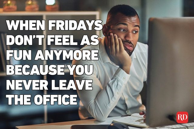 Meme text over image of a young man bored at his laptop