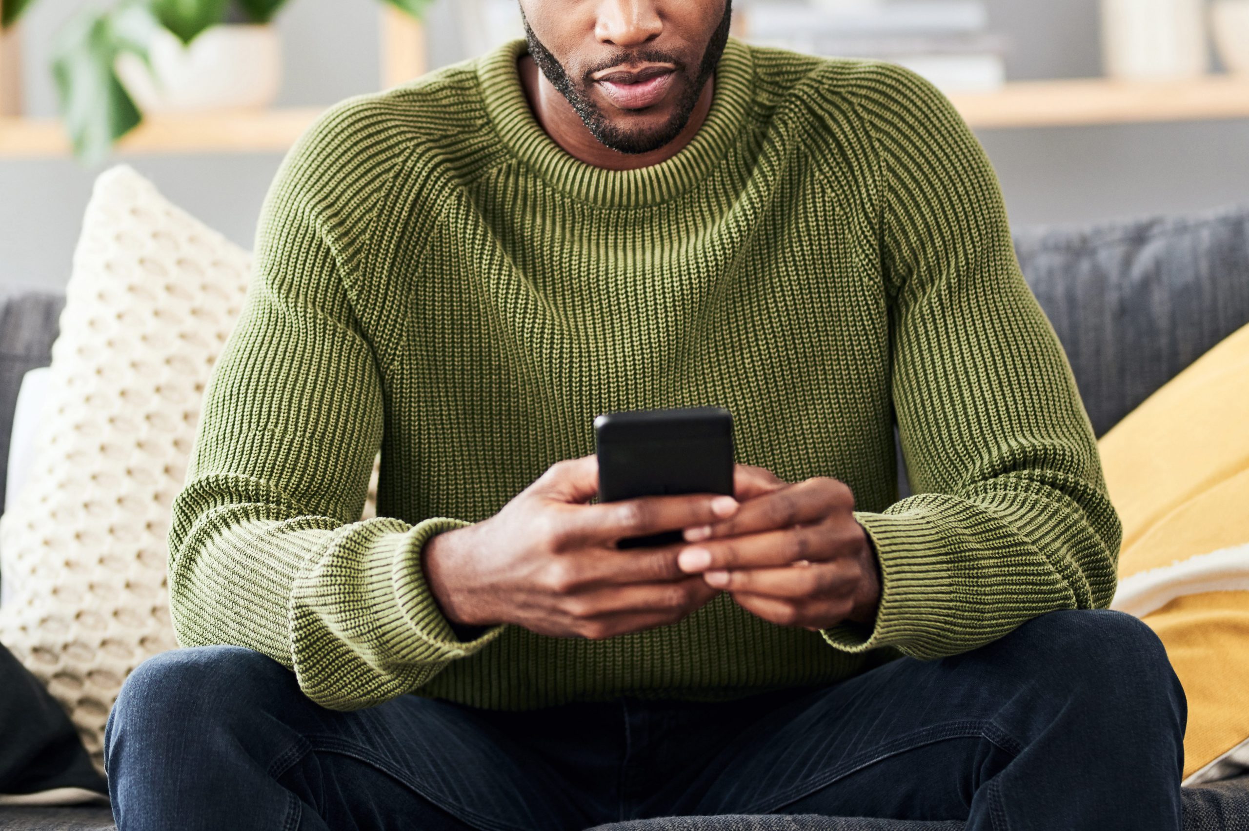 Sending out a few text messages