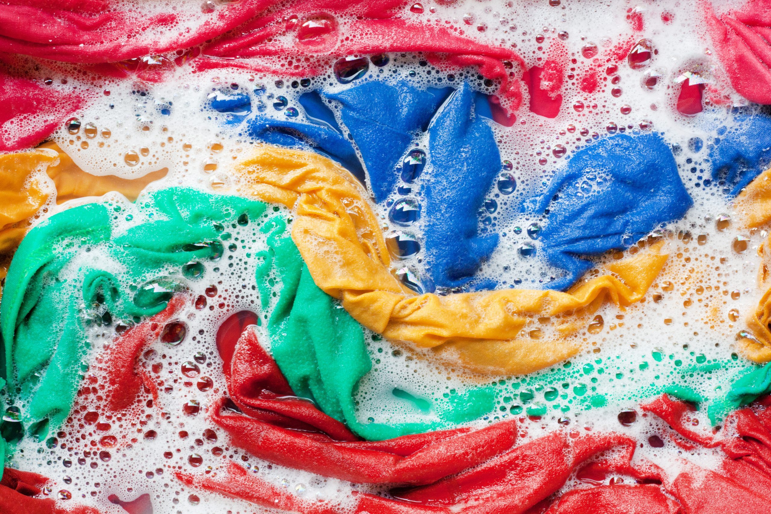 Full Frame Shot Of Colorful Laundry In Water