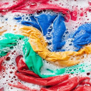 Full Frame Shot Of Colorful Laundry In Water