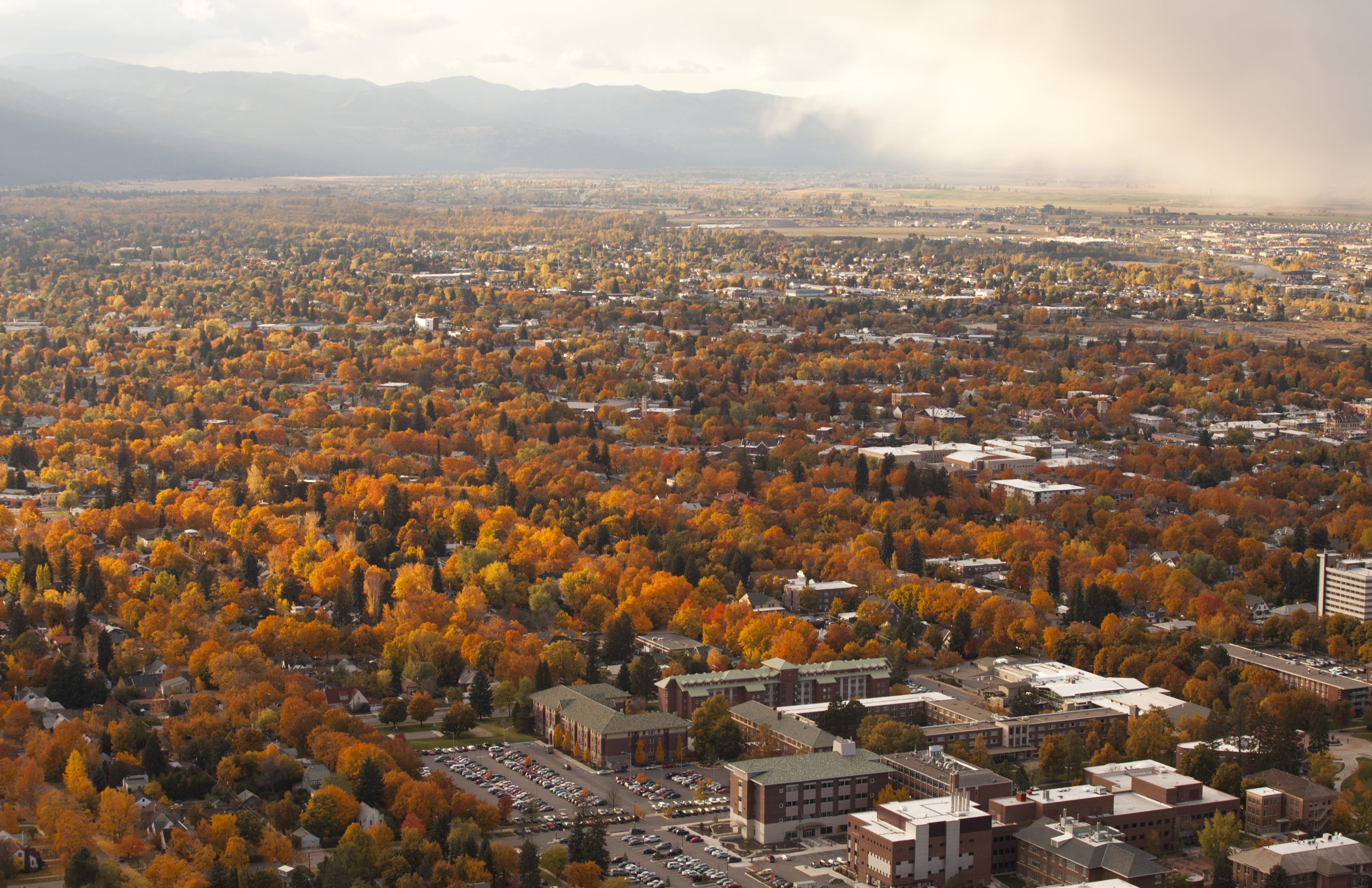 Missoula, Montana in the fall