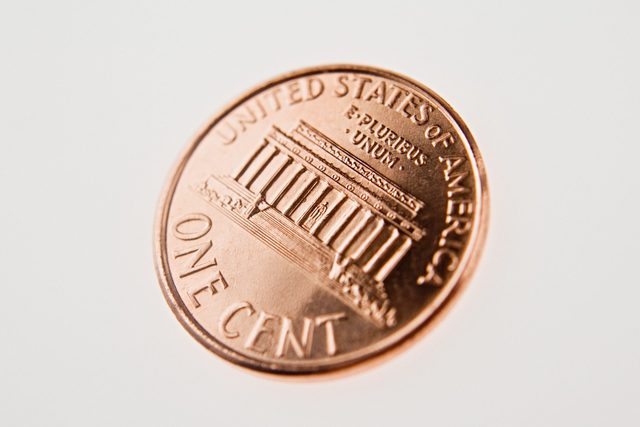 One cent coin