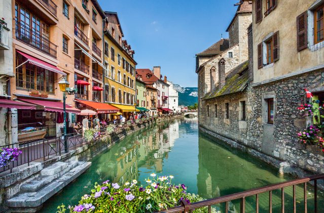 Le Thiou Canal Old town of Annecy