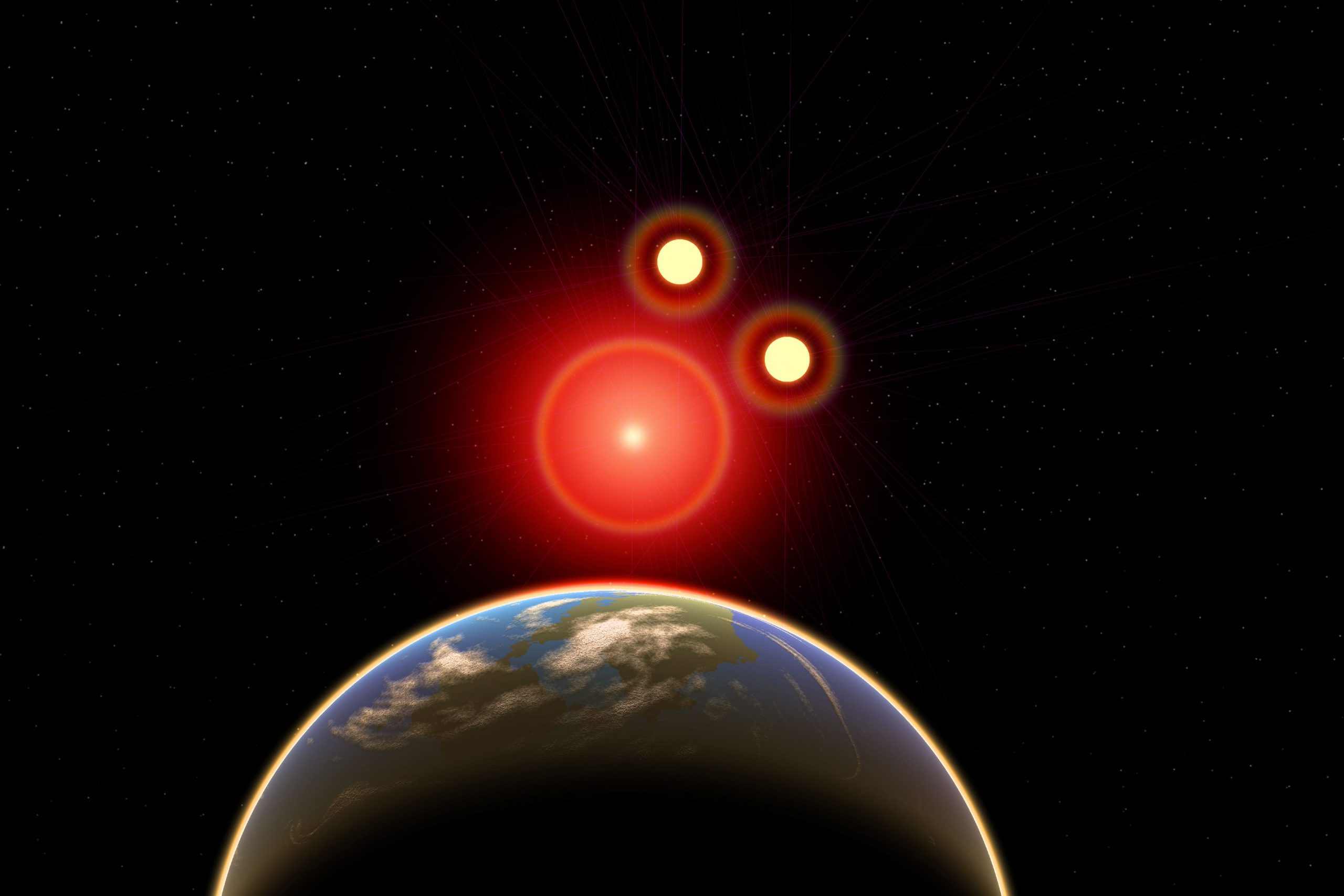 Proxima B Planet, Orbiting Proxima Centauri, a Red Dwarf Star.