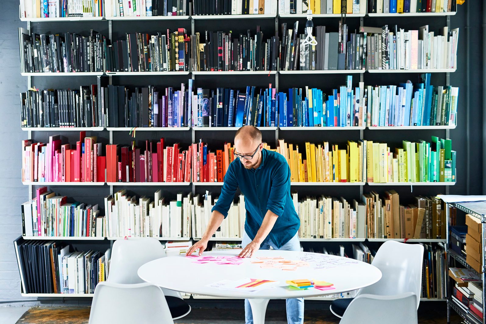 Man working in creative studio