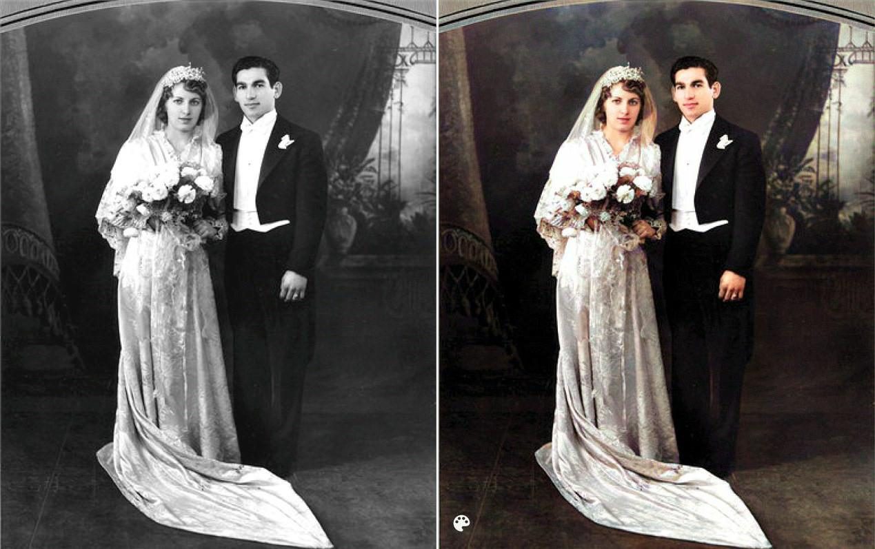 colorized kardashian grandparents