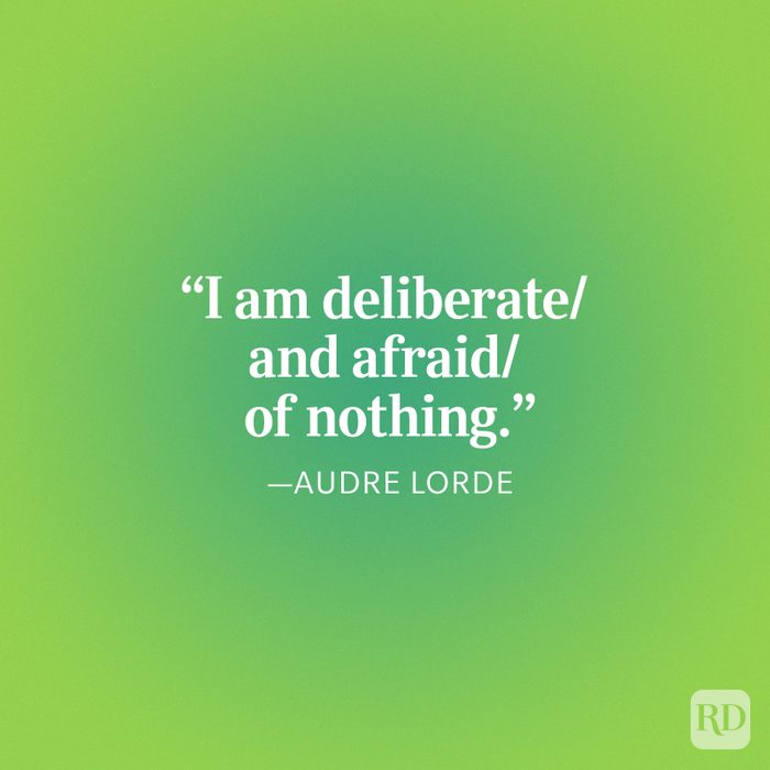 Audre Lorde I Am Deliberate Poem Quote