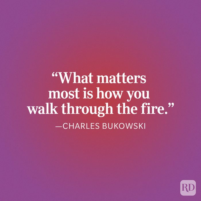 Charles Bukowski Fire Quote