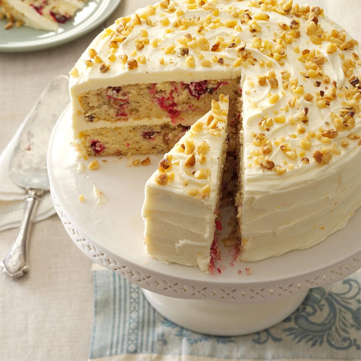 Cranberry layer cake