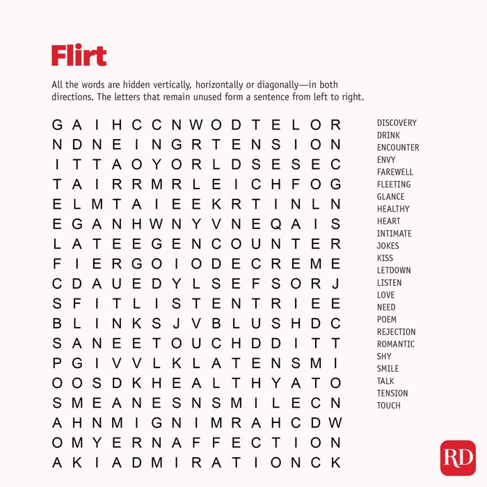 Flirt Wordsearch