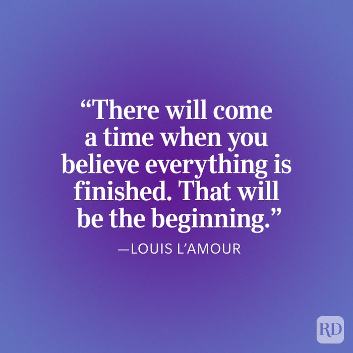 Louis Lamour The Beginning Quote