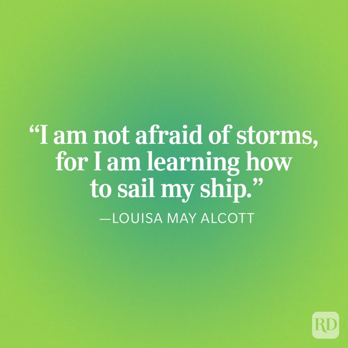 Louisa May Alcott I Am Not Afraid Quote