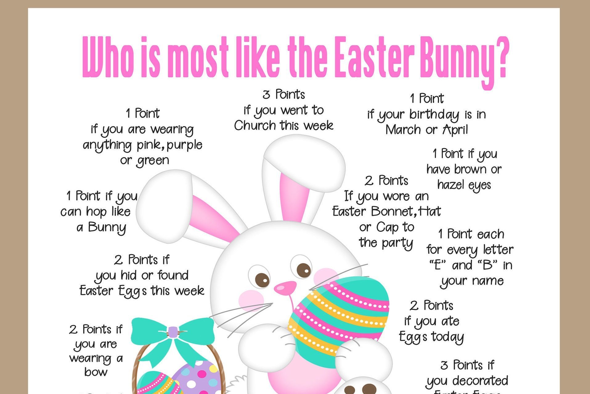 Who Is Most Like The Easter Bunny