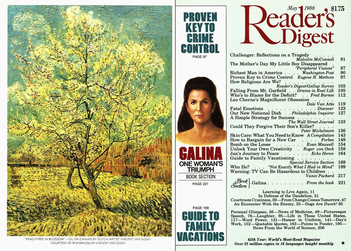 1986 May Readers Digest Cover