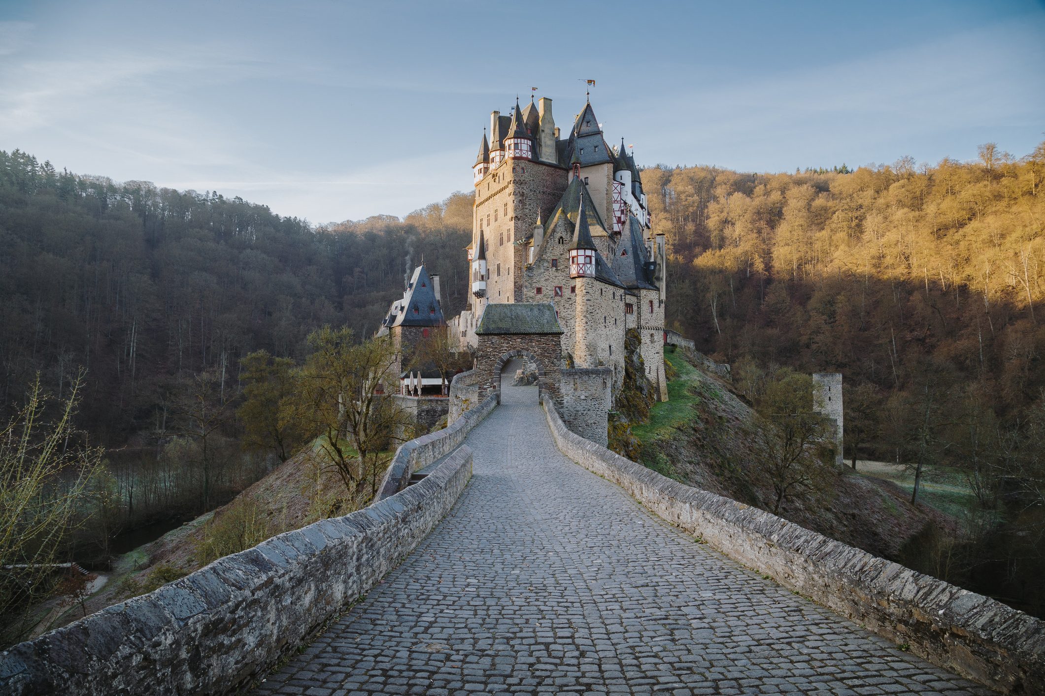 Eltz Castle at sunrise, Rheinland-Pfalz, Germany