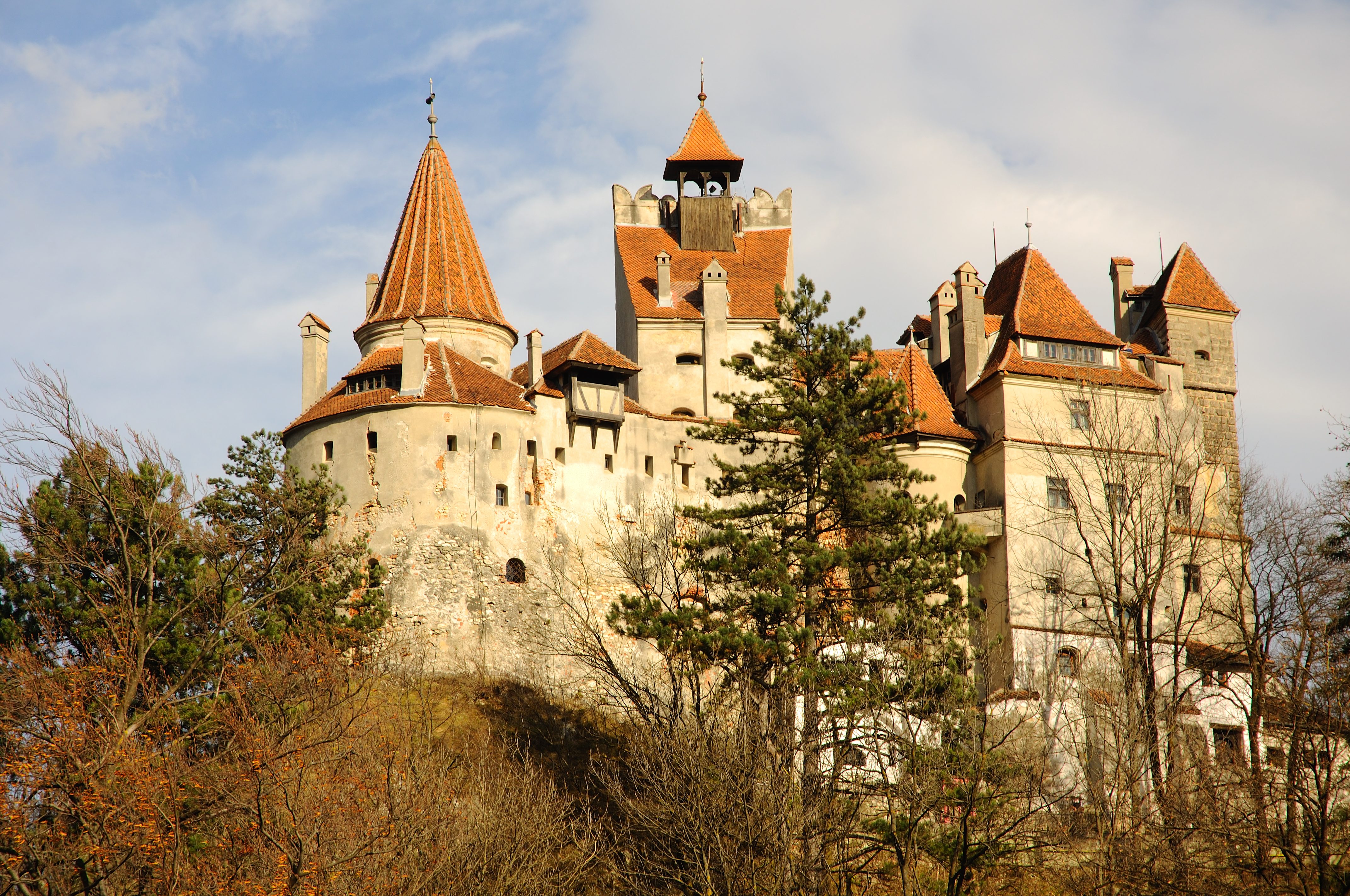 Dracula's Bran Castle viewed from left