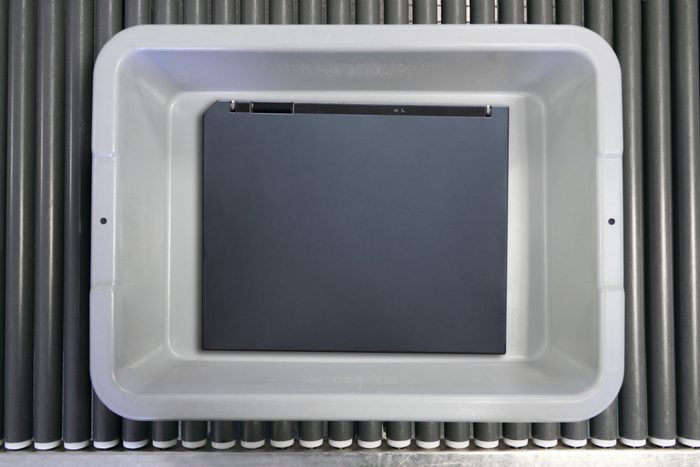 Notebook Computer At Airport