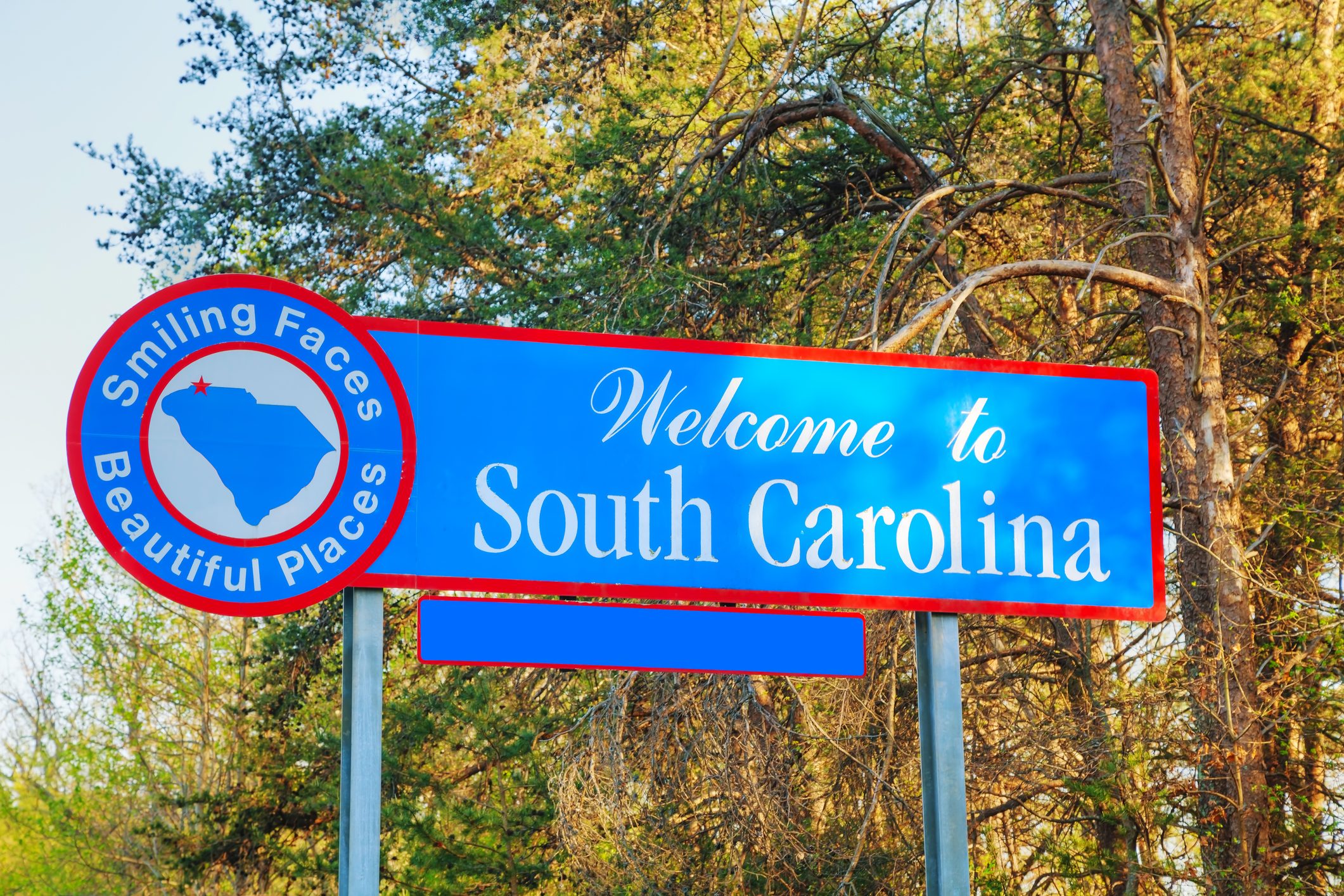 Welcome to South Carolina sign