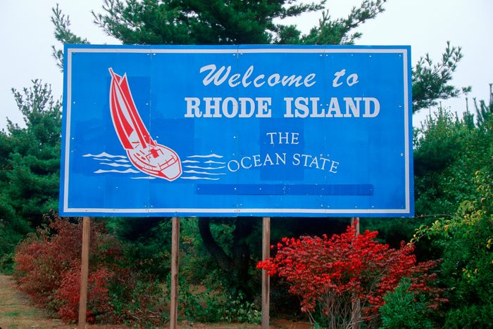 Welcome to Rhode Island Sign