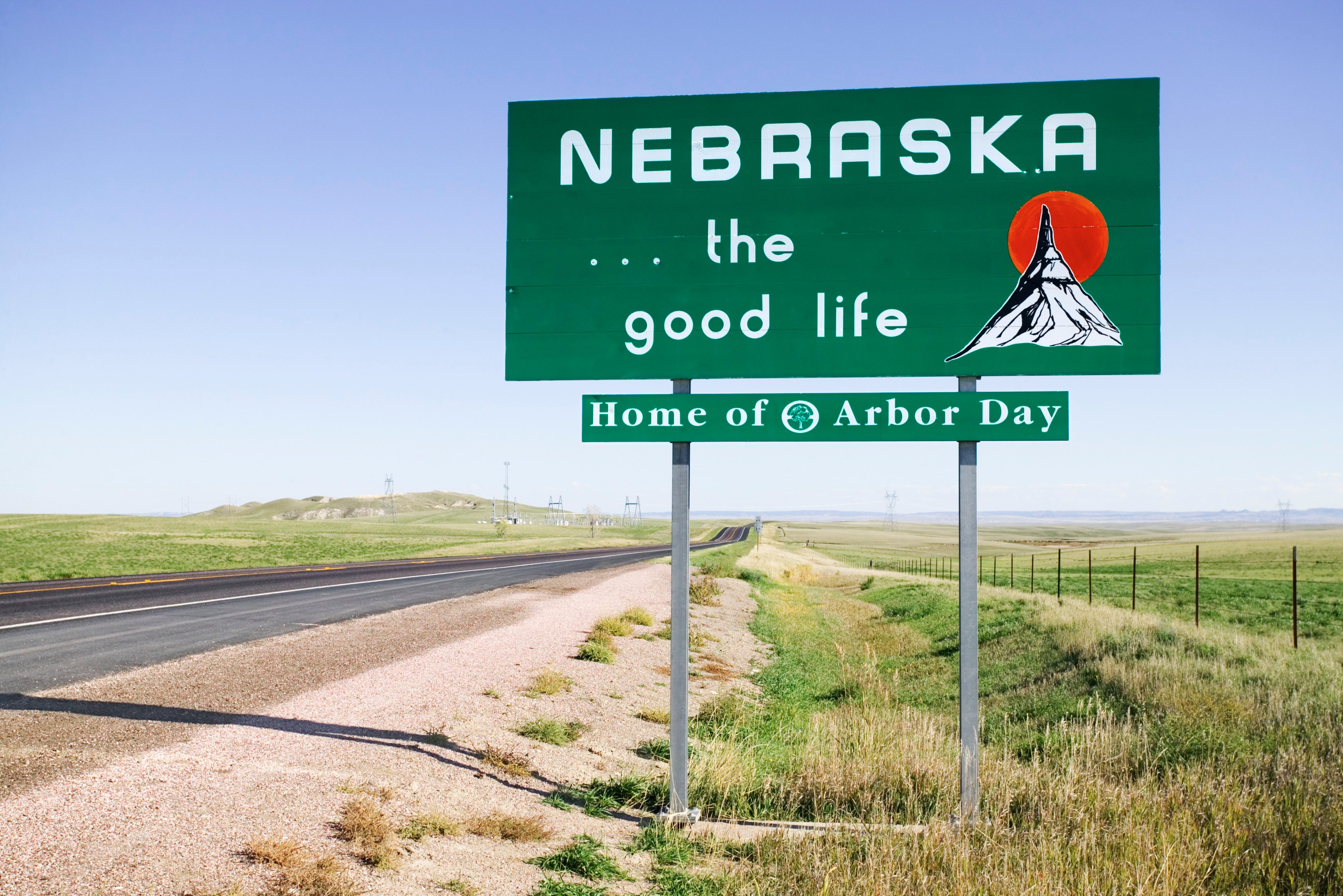 Welcome to Nebraska sign