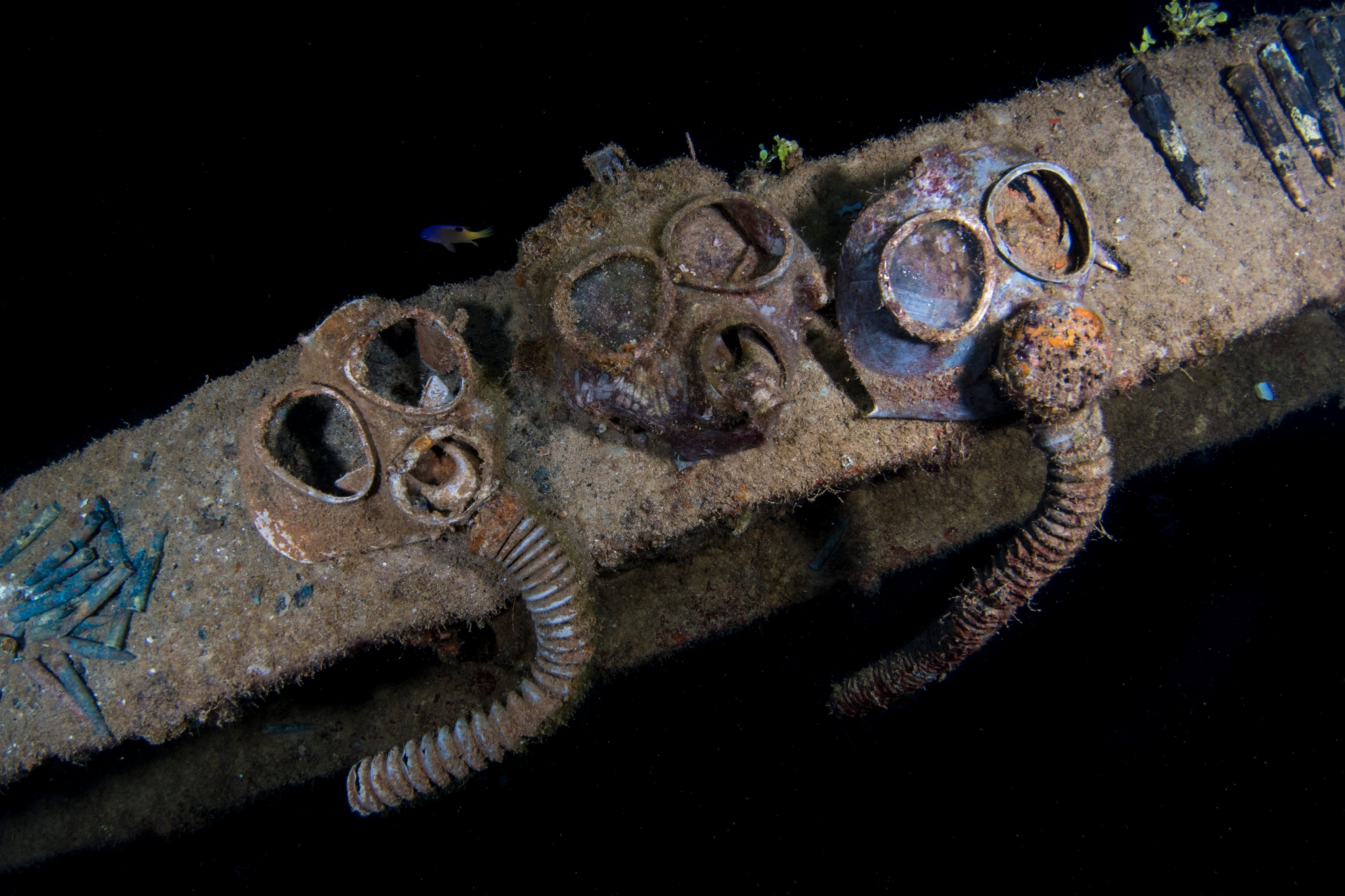 Gas Masks on the Nippo Maru